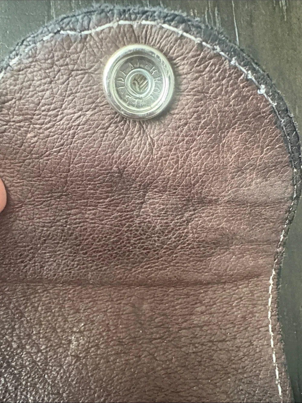 Handcrafted Tooled Leather Phone Sleeve in Rich Brown